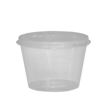 H-100 - 100ml Round Hinged Thinwall Containers - Pack of 100