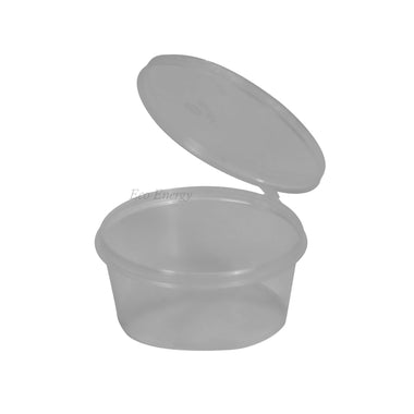 H-25 - 25ml Round Hinged Thinwall Containers - Pack of 100