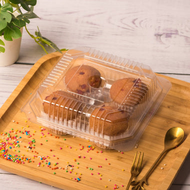 4 Piece - Rectangle Muffin Box - Pack of 100