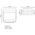 GD 2013 - Square Transparent Mousse Cups - Pack of 100