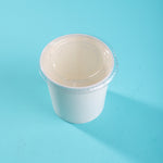 White Food Paper Container with Transparent PET Lid