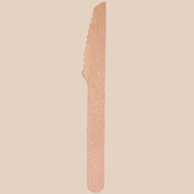 165mm Wooden Knife - Pack of 100