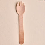 140mm Wooden Spork - Pack of 100