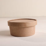 Kraft Paper Food Container with Lid