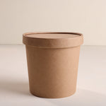 Kraft Paper Food Container with Lid