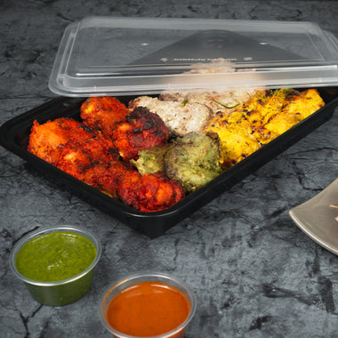 RE58 - 1750ml Export Quality Rectangle Thinwall Containers - Pack of 100