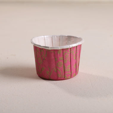 Colorful Big Round Muffin Cups with Lid - Pack of 100