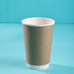 Kraft Paper Double Wall Glasses - Pack of 100