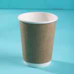 Kraft Paper Double Wall Glasses - Pack of 100