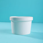 White Food Paper Container with Lid