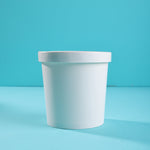 White Food Paper Container with Lid