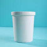 White Food Paper Container with Lid